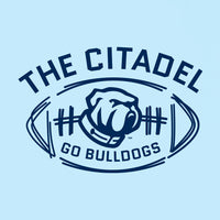 Load image into Gallery viewer, The Citadel Bulldog, Football,  Comfort Colors ® Heavyweight Ring Spun T-Shirt
