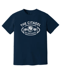 Load image into Gallery viewer, The Citadel Bulldog, Football,  Comfort Colors ® Heavyweight Ring Spun T-Shirt
