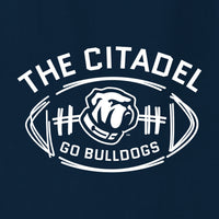 Load image into Gallery viewer, The Citadel Bulldog, Football,  Comfort Colors ® Heavyweight Ring Spun T-Shirt
