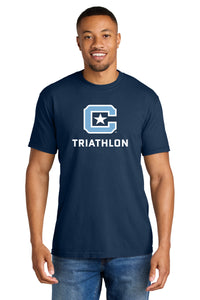 Load image into Gallery viewer, The Citadel C, Club Sports - Triathlon, Comfort Colors ® Heavyweight Ring Spun Tee - Navy
