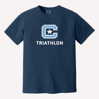 Load image into Gallery viewer, The Citadel C, Club Sports - Triathlon, Comfort Colors ® Heavyweight Ring Spun Tee - Navy
