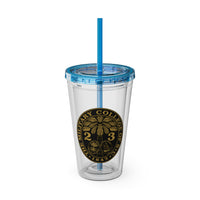 Load image into Gallery viewer, The Citadel, Ring Bezel, (Customized with your year), Sunsplash Tumbler with Straw, 16oz
