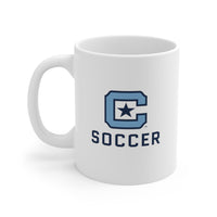 Load image into Gallery viewer, The Citadel Block C Logo, Sports Soccer, Ceramic Mug 11oz
