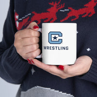 Load image into Gallery viewer, The Citadel Block C Logo, Sports Wrestling, Ceramic Mug 11oz
