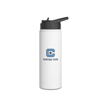 Load image into Gallery viewer, The Citadel, Surfing Team, Stainless Steel Water Bottle, Standard Lid
