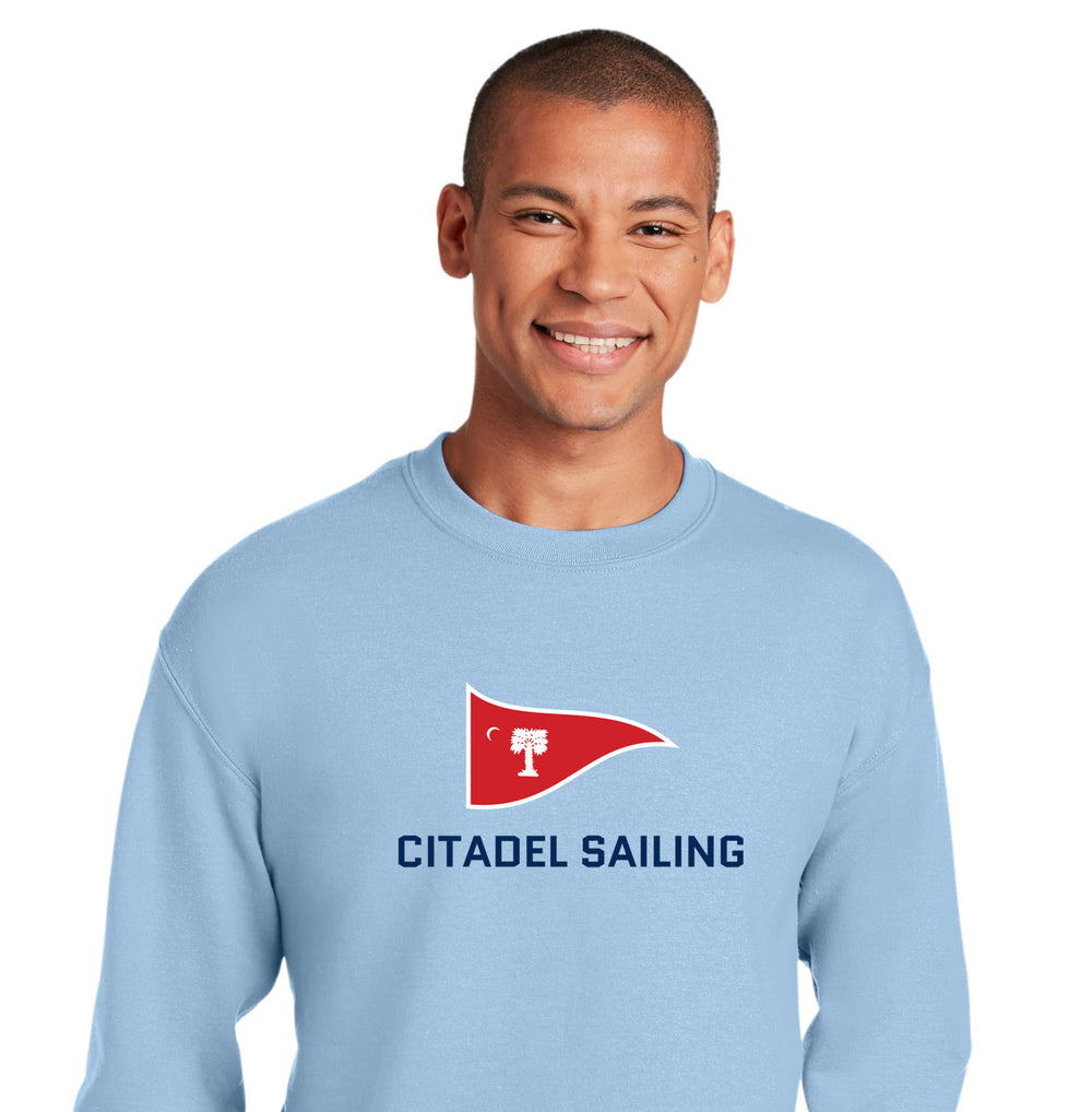 The Citadel Bulldog, Club Sports - Sailing, Heavy Blend™ Crewneck Sweatshirt