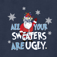 Load image into Gallery viewer, The Citadel, &quot;All Your Sweaters Are Ugly&quot;, Heavy Blend™ Holiday Crewneck Sweatshirt - Navy
