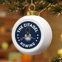Load image into Gallery viewer, The Citadel, Club Sports, Rowing, Christmas Ball Ceramic Ornament
