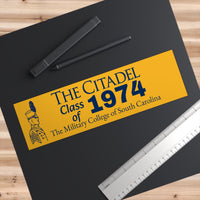 Load image into Gallery viewer, The Citadel, Gold Star, Class of (Your Year) Bumper Sticker
