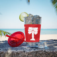 Load image into Gallery viewer, The Citadel, Big Red Flag, Sunsplash Tumbler with Straw, 16oz
