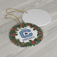 Load image into Gallery viewer, The Citadel, Club Sports, Hockey, 2023 Ceramic Ornament
