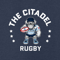 Load image into Gallery viewer, The Citadel Block C Star logo, Club Sports -  Rugby,  Heavy Blend™ Hooded Sweatshirt - Navy

