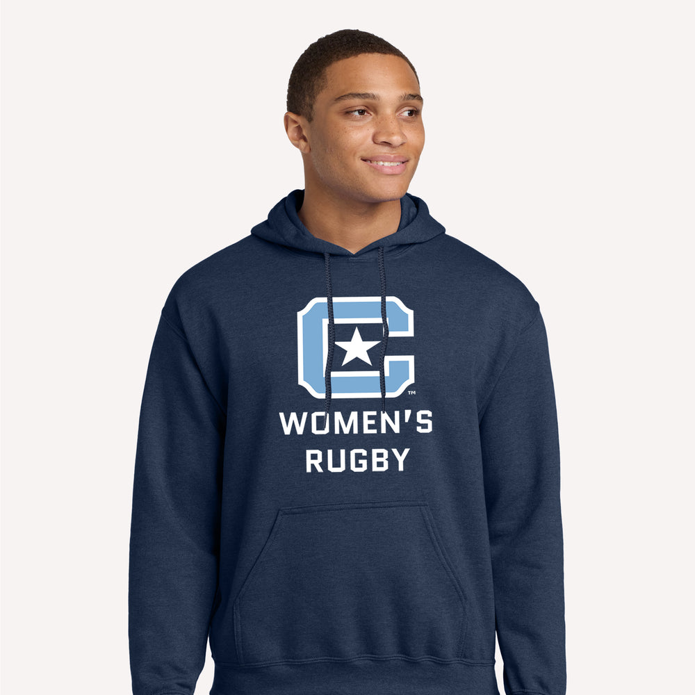 The Citadel Block C Star logo, Club Sports - Unisex Rugby,  Heavy Blend™ Hooded Sweatshirt - Navy