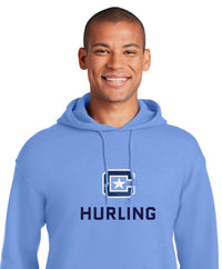 Load image into Gallery viewer, The Citadel C, Club Sports - Hurling,  Embroidered Heavy Blend™ Hooded Sweatshirt-Carolina Blue
