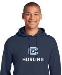 Load image into Gallery viewer, The Citadel C, Club Sports - Hurling,  Embroidered Heavy Blend™ Hooded Sweatshirt-Navy
