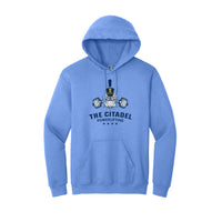 Load image into Gallery viewer, The Citadel, Club Sports - Powerlifting,  Heavy Blend™ Hooded Sweatshirt - Carolina Blue

