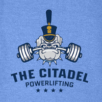 Load image into Gallery viewer, The Citadel, Club Sports - Powerlifting,  Heavy Blend™ Hooded Sweatshirt - Carolina Blue
