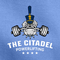 Load image into Gallery viewer, The Citadel, Club Sports - Powerlifting,  Heavy Blend™ Hooded Sweatshirt - Carolina Blue
