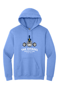 Load image into Gallery viewer, The Citadel, Club Sports - Powerlifting,  Heavy Blend™ Hooded Sweatshirt - Carolina Blue
