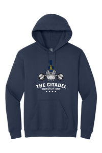 Load image into Gallery viewer, The Citadel, Club Sports - Powerlifting,  Heavy Blend™ Hooded Sweatshirt - Navy

