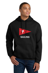 Load image into Gallery viewer, 18500-The Citadel, Burgee, Club Sports - Sailing, Heavy Blend™ Hooded Unisex Sweatshirt- Black
