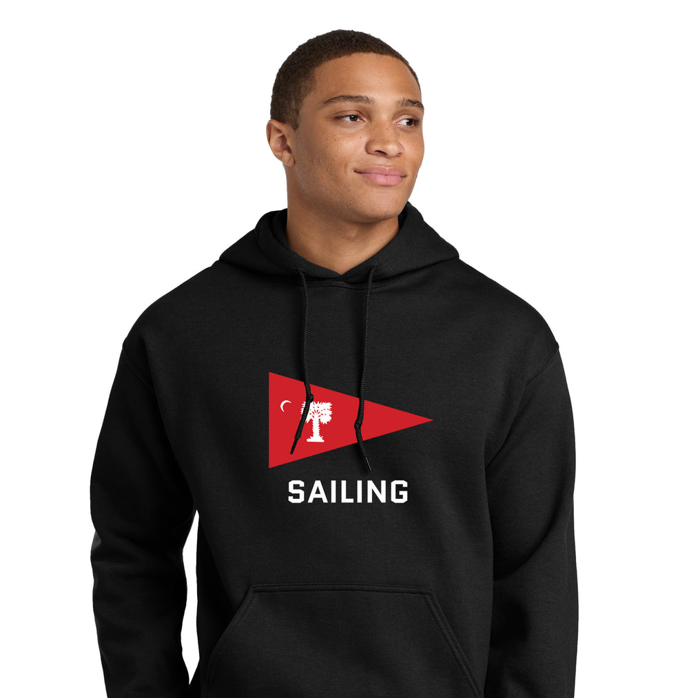 18500-The Citadel, Burgee, Club Sports - Sailing, Heavy Blend™ Hooded Unisex Sweatshirt- Black