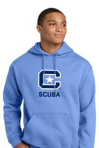 Load image into Gallery viewer, The Citadel, C Star, Club Sports - Scuba,  Heavy Blend™ Hooded Sweatshirt - Carolina Blue
