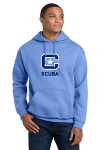 Load image into Gallery viewer, The Citadel, C Star, Club Sports - Scuba,  Heavy Blend™ Hooded Sweatshirt - Carolina Blue

