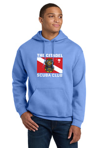 Load image into Gallery viewer, The Citadel, Scuba Logo, Club Sports - Scuba,  Heavy Blend™ Hooded Sweatshirt

