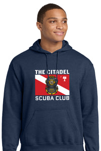 Load image into Gallery viewer, The Citadel, Scuba Logo, Club Sports - Scuba,  Heavy Blend™ Hooded Sweatshirt
