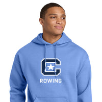 Load image into Gallery viewer, The Citadel C, Club Sports - Rowing,  Heavy Blend™ Hooded Sweatshirt - Carolina Blue
