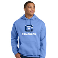 Load image into Gallery viewer, The Citadel Sports - Triathlon, C Star, Heavy Blend™ Hooded Sweatshirt - Carolina Blue
