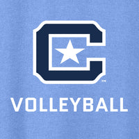 Load image into Gallery viewer, The Citadel Sports - Volleyball, C Star, Heavy Blend™ Hooded Sweatshirt- Carolina Blue
