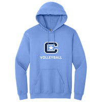 Load image into Gallery viewer, The Citadel Sports - Volleyball, C Star, Heavy Blend™ Hooded Sweatshirt - Carolina Blue

