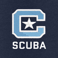 Load image into Gallery viewer, The Citadel, C Star, Club Sports - Scuba,  Heavy Blend™ Full-Zip Hooded Sweatshirt - Navy
