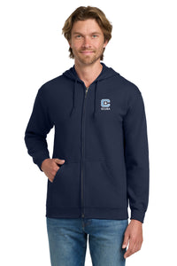 Load image into Gallery viewer, The Citadel, C Star, Club Sports - Scuba,  Heavy Blend™ Full-Zip Hooded Sweatshirt - Navy
