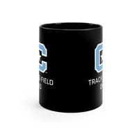 Load image into Gallery viewer, The Citadel Block C Logo, Sports Track &amp; Field Dad, Black Mug, 11oz
