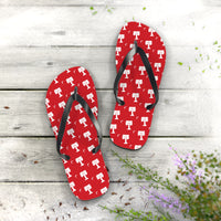 Load image into Gallery viewer, The Citadel, Big Red pattern, Flip Flops

