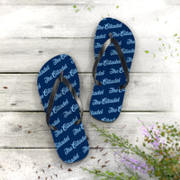 Load image into Gallery viewer, The Citadel, Script Patterned Flip Flops
