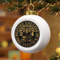 Load image into Gallery viewer, The Citadel, Customized Year Ring Bezel, Christmas Ball Ceramic Ornament
