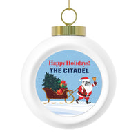 Load image into Gallery viewer, The Citadel, Santa Spike, Happy Holidays!, Christmas Ball Ornament
