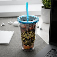 Load image into Gallery viewer, The Citadel, Ring Bezel, (Customized with your year), Sunsplash Tumbler with Straw, 16oz

