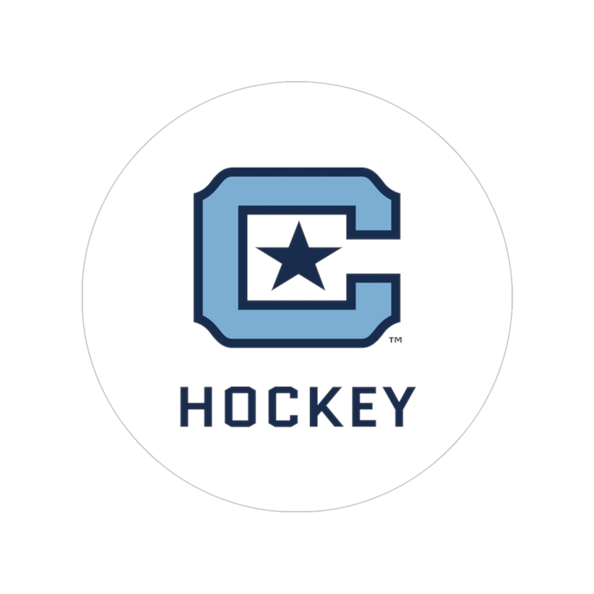 The Citadel, Sports Club, Hockey Transparent Outdoor Stickers, Round, 1pcs