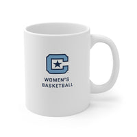 Load image into Gallery viewer, The Citadel Block C Logo, Sports Women&#39;s Basketball, Ceramic Mug 11oz
