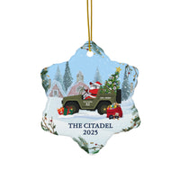 Load image into Gallery viewer, The Citadel, Christmas Jeep Spike, Snowflake Ceramic Ornament
