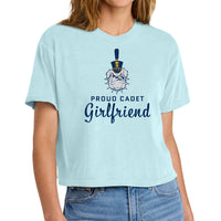Load image into Gallery viewer, The Citadel, "Proud Cadet Girlfriend," Comfort Colors® Women’s Heavyweight Boxy T-Shirt
