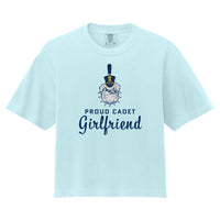 Load image into Gallery viewer, The Citadel, "Proud Cadet Girlfriend," Comfort Colors® Women’s Heavyweight Boxy T-Shirt
