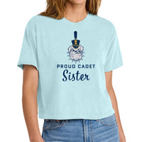 Load image into Gallery viewer, The Citadel, "Proud Cadet Sister," Comfort Colors® Women’s Heavyweight Boxy T-Shirt
