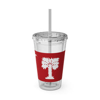 Load image into Gallery viewer, The Citadel, Big Red Flag, Sunsplash Tumbler with Straw, 16oz
