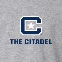 Load image into Gallery viewer, The Citadel C, Toddler Cotton Jersey Long Sleeve Tee - Gray

